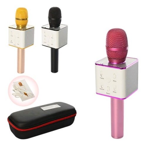 Беспроводной микрофон Bambi на аккумуляторе, USB, Bluetooth Q7