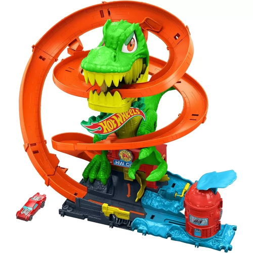 Игровой набор Mattel Трек Атака огненного Ти-Рекса Hot Wheels JBM73