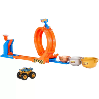 Игровой набор Mattel Трек Петли и трюки Соревнования за кубок Monster Trucks Hot Wheels JBX64