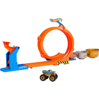 Игровой набор Mattel Трек Петли и трюки Соревнования за кубок Monster Trucks Hot Wheels JBX64