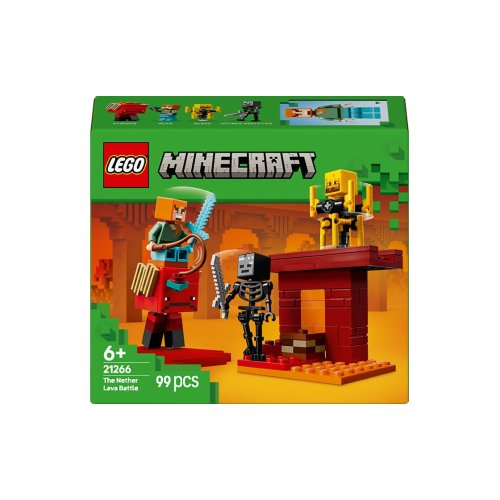 Конструктор Lego Minecraft Битва с лавой в Незере, 99 деталей 21266