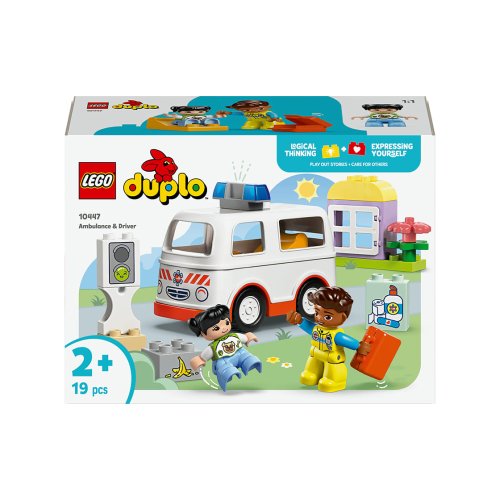 Конструктор Lego Duplo Скорая помощь и водитель, 19 деталей 10447