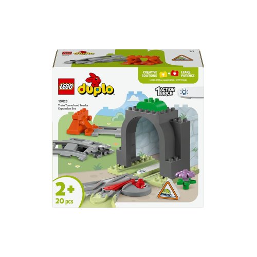 Конструктор Lego Duplo Дополнительный набор. Железнодорожный тоннель и пути, 20 деталей 10425