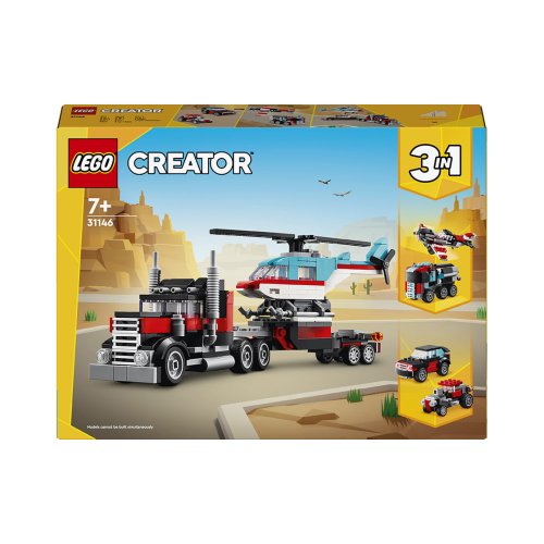 Конструктор Lego Creator 3в1 Бортовой грузовик с вертолетом, 270 деталей 31146