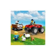 Конструктор Lego City Красный фермерский трактор с прицепом и овцами, 116 деталей 60461