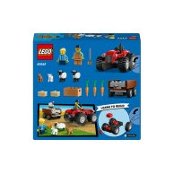 Конструктор Lego City Красный фермерский трактор с прицепом и овцами, 116 деталей 60461