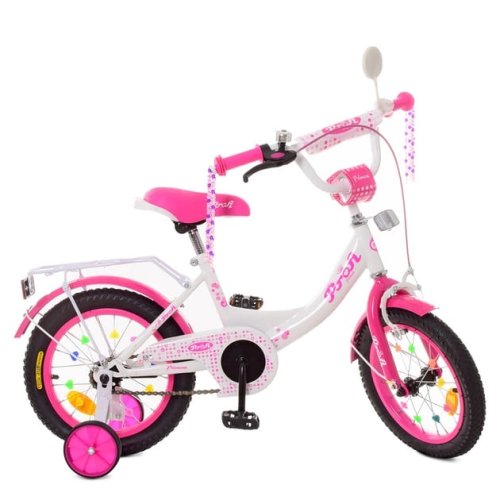 Велосипед детский PROF1 12’’ малиновый XD1214 Princess