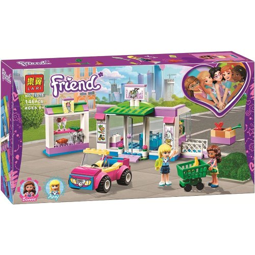 Конструктор LARI Friends Супермаркет Хартлейк Сити 146дет (11375)