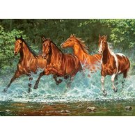 Пазлы Castorland Бегущие по воде лошади, 300 элементов B-030361