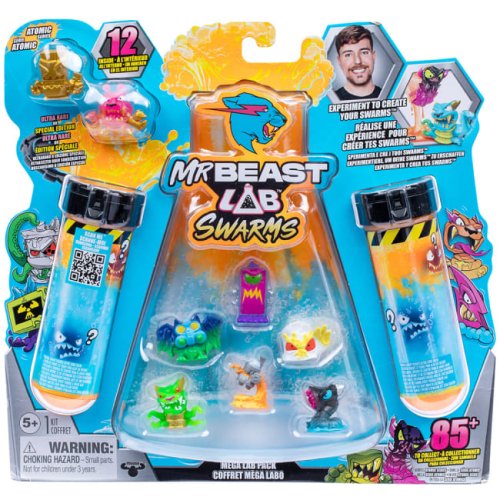 Игровой набор-сюрприз MrBeast Lab Лаборатория в пробирке Atomic Swarms 12 124694