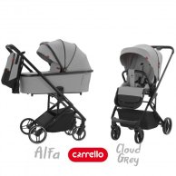 Коляска универсальная CARRELLO Alfa CRL-6507 (2in1) Cloud Grey