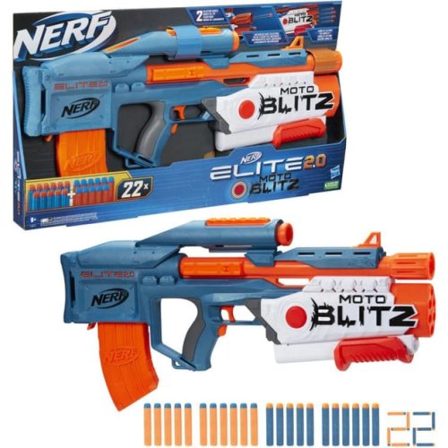 Бластер Hasbro Nerf Elite 2.0 MotoBlitz Нерф Элит 2.0 МотоБлитз, 22 патрона F5872