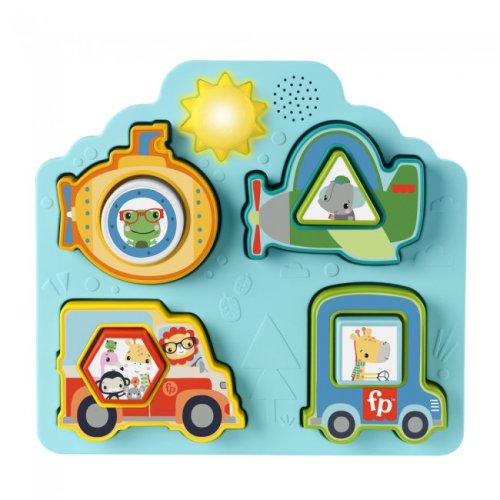 Музыкальный пазл Fisher-Price 2-в-1 Веселые приключения HRP31