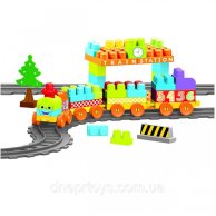 Конструктор "Baby Blocks" Мои первые кубики" Wader - железная дорога 3,35м - 89эл.(41480)