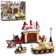 Конструктор Sluban военная техника, строение, фигурки (M38-B0696)