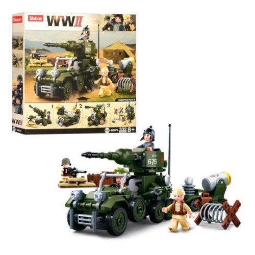 Конструктор SLUBAN M38-B0679  военная техника 332 дет
