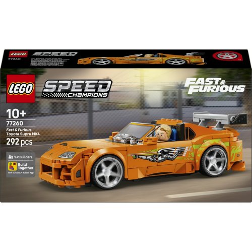 Конструктор Lego Speed Champions "Форсаж": Toyota Supra MK4, 292 деталей 77260