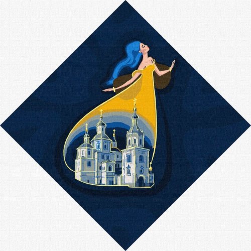 Набор для росписи номеров. "Берегиня Сум" 30х30см KHO4931