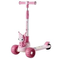 Трехколесный самокат Kuromi Куроми колеса с подсветкой, розовый JR3-137-P