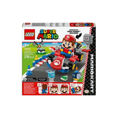 Конструктор Lego Super Mario Mario Interactive Mario и Standard Kart, 278 деталей 72043