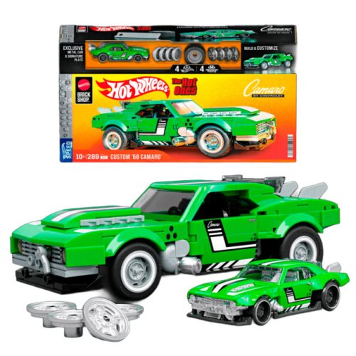 Конструктор Hot Wheels Brick Shop Speed Машина Custom ’68 Camaro, 289 деталей JFT16