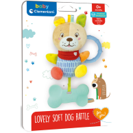 Игрушка-погремушка Clementoni Lovely Soft Dog Щенок 17785