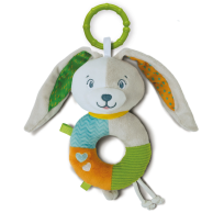 Игрушка-погремушка Clementoni Lovely Soft Bunny Зайка 17787