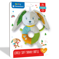 Игрушка-погремушка Clementoni Lovely Soft Bunny Зайка 17787