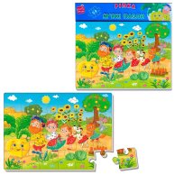 Игра развивающая Vladi Toys мягкие пазлы А4 Малыш сможет "Репка" VT1102-28 (укр)