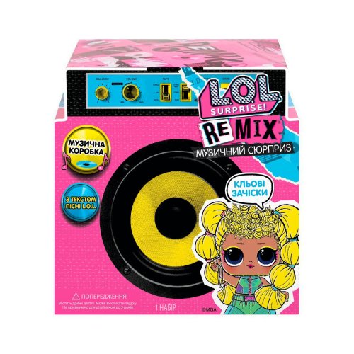 Игровой набор L.O.L SURPRISE! W1 серии "Remix Hairflip" - МУЗЫКАЛЬНЫЙ СЮРПРИЗ