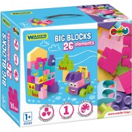 Конструктор Wader Big Blocks, 26 деталей, пастельный 41590