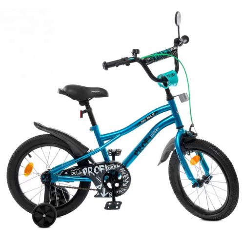 Велосипед детский бирюзовый PROFI 16" Y16253S Urban