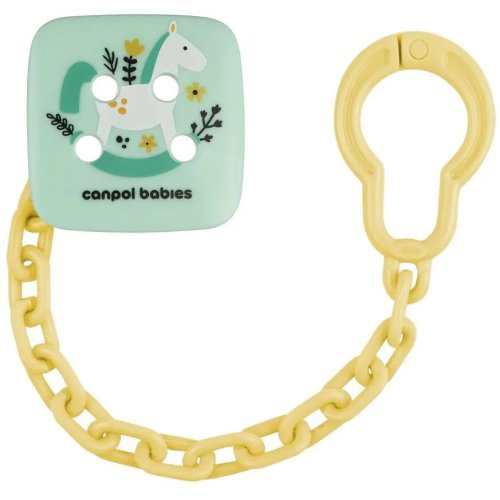 Цепочка для пустышки Canpol babies Toys зеленая 2/438_gre