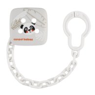 Цепочка для пустышки Canpol babies BabiesBoo белая 2/439_whi