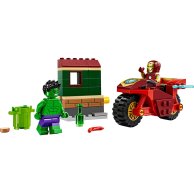 Конструктор Lego Marvel Железный Человек на мотоцикле и Халк, 68 деталей 76287