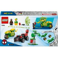 Конструктор Lego Marvel Spidey Гонки на электромобилях с динозаврами, 124 детали 11198