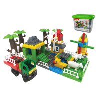 Конструктор Doloni Toys Веселая ферма 202 детали 013888/06