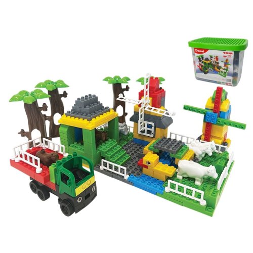 Конструктор Doloni Toys Веселая ферма 202 детали 013888/06