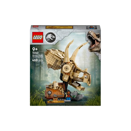 Конструктор Lego Jurassic World Окаменелости динозавров: череп трицератопса, 468 деталей 76969