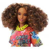 Кукла Barbie "Модница" в ярком платье-футболке HJT00