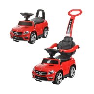 Каталка-толокар M 3186L-3 2в1(родит.ручка),MP3 и свет от аккум6V4,5AH,кож.сиденье,красный