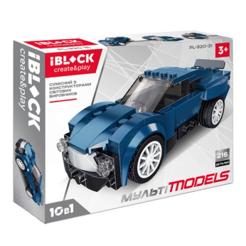 Игрушка конструктор IBLOCK PL-920-31 10 в 1, кор