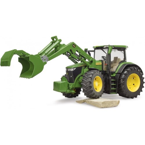Машинка Bruder Трактор John Deere 7R 350 с погрузчиком 03151