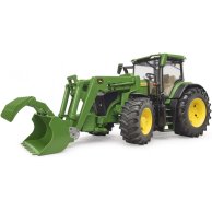 Машинка Bruder Трактор John Deere 7R 350 с погрузчиком 03151