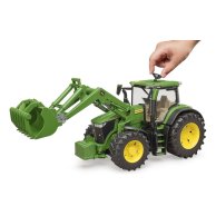 Машинка Bruder Трактор John Deere 7R 350 с погрузчиком 03151