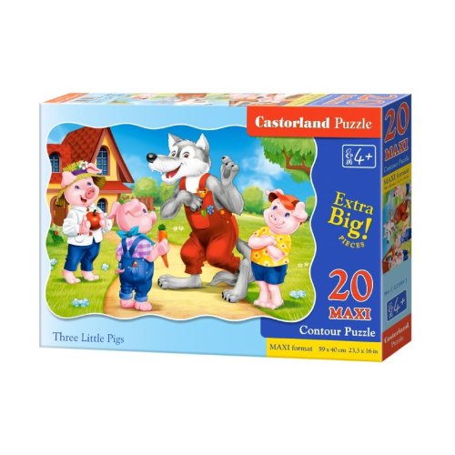 Пазлы Castorland 20maxi эл. Три поросёнка (C-02399)