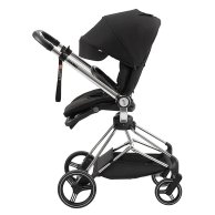 Коляска 2 в 1 Bair Moon Silver Edition черный MS-01 680934