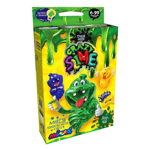 Безопасный образовательный набор для проведения опытов "Crazy Slime" мини рус (SLM-02-01)