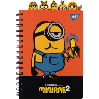 Блокнот на спирали YES Minions Миньоны, А5, 80 листов 151778