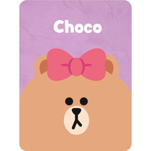 Блокнот пушистый YES Line Friends Choco, 80 листов, линия 151746